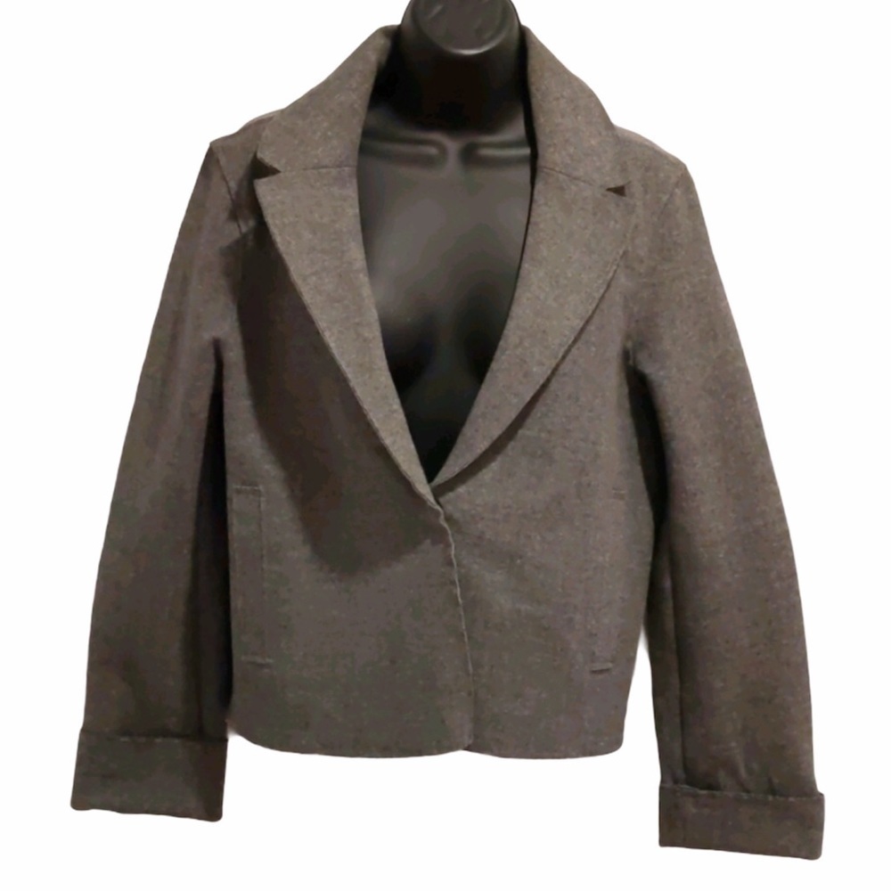 2/$20 Topshop Cropped Grey Jacket Size 8 Fall
